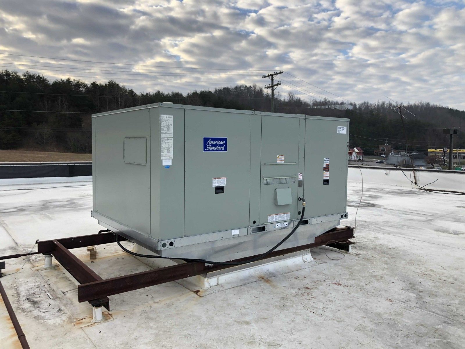 HVAC System on building roof